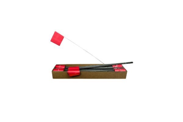 FLAG RED WIRE 15"-2"X3" (100)