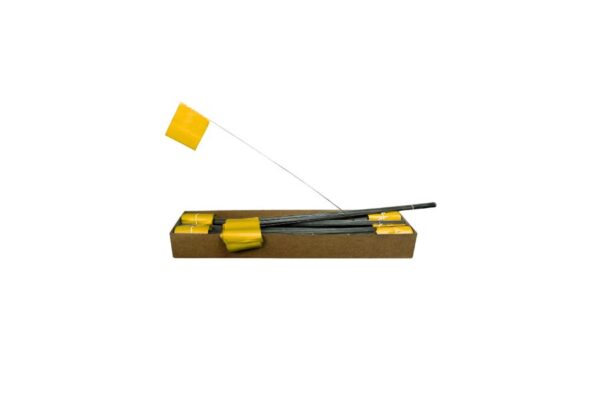 FLAG YELLOW WIRE 15"-2"X3" (100